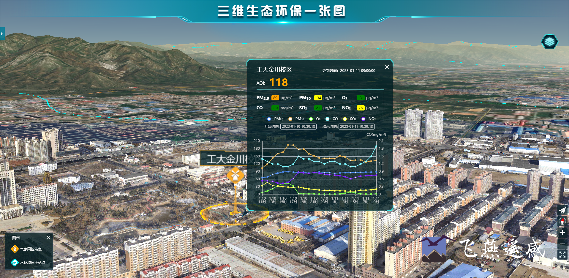 智慧環(huán)保三維可視化系統平臺，生態(tài)環(huán)境立體場(chǎng)景“入行入心”