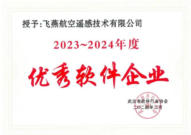 2023年度武漢市軟件行業(yè)“優(yōu)秀企業(yè)”、“優(yōu)秀工作者”稱(chēng)號花落飛燕遙感